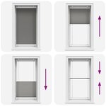 vidaXL Store plissé anthracite 70x150 cm largeur du tissu 69 4 cm