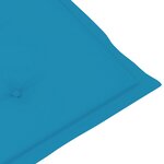 vidaXL Chaise à bascule avec coussin Bambou