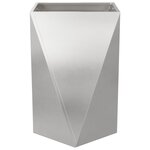 vidaXL Jardinière Argent 50 x 50 x 75 cm Acier inoxydable
