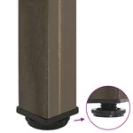 vidaXL Pieds de table basse 4 pièces Acier naturel 30-32 cm Acier