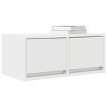 vidaXL Meuble TV blanc 60x31x25 5 cm bois d'ingénierie