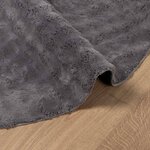 vidaXL Tapis de surface Rond HUARTE Anthracite Ø 160 CM Polyester