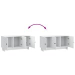 vidaXL Meuble TV Blanc 99 x 34 5 x 50 cm Bois d'ingénierie