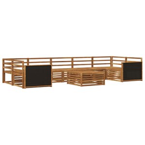 vidaXL Ensemble de canapés d'extérieur 8 pc Naturel