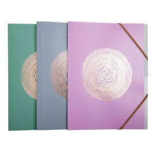 Trieur 6 Compartiments Polypropylène Recyclé Ellipse - A4 - Couleurs Assorties - Exacompta