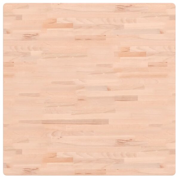 vidaXL Dessus de table 90x90x2 5 cm carré bois massif de hêtre