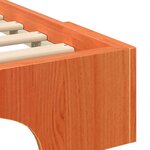 vidaXL Cadre de lit surélevé Marron 100 x 210 cm Bois massif en pin
