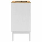vidaXL Meuble sous Lavabo de Salle de Bain FLORO Blanc 60 x 40 x 80 cm