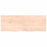 vidaXL Étagère murale 140x50x(2-4) cm bois de chêne massif non traité