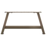 vidaXL Pieds de table basse en forme de A  2 pièces  70 x (30-31) cm  acier