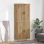 vidaXL Haut Armoire Chêne artisanal 69 5 x 34 x 180 cm