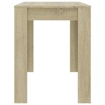 vidaXL Table à manger Chêne sonoma 120x60x76 cm Bois d'ingénierie