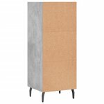 vidaXL Buffet gris béton 34 5x32 5x90 cm bois d'ingénierie