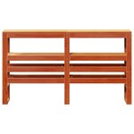 vidaXL Tête de lit avec étagères marron cire 160 cm bois massif de pin