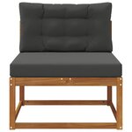 vidaXL Sofa de milieu extérieur Naturel