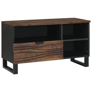 vidaXL Meuble TV - 80x33 5x46 cm  en bois massif et bois reconstitué.