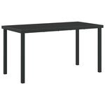 vidaXL Ensemble de salle à manger pour jardin 5 Pièces Gris et Noir Rotin