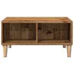vidaXL Table basse vieux bois 60x60x30 cm bois d'ingénierie