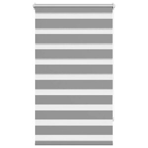 vidaXL Store vénitien zébré 70 9 x 120 cm  largeur du tissu 66 7 cm  gris