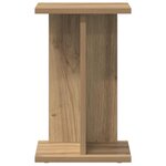 vidaXL Support de Plante Chêne artisanal 25 x 25 5 x 40 5 cm