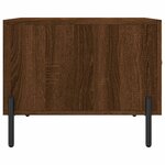 vidaXL Table basse Chêne marron 50x50x40 cm Bois d'ingénierie