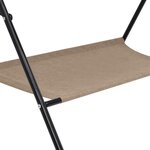 vidaXL Table à langer Taupe Fer