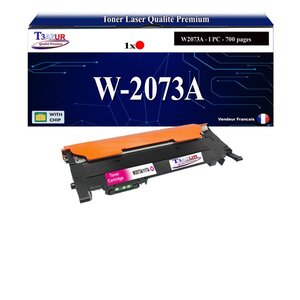 Toner Laser compatible avec HP W2073A (117A) - Magenta - 700 pages