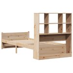 vidaXL Lit bibliothèque sans matelas 90x200 cm bois de pin massif