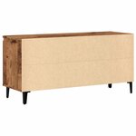 vidaXL Meuble TV vieux bois 102x35x50 cm bois d'ingénierie