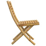 vidaXL Chaises pliables de jardin lot de 4 43x54x88 cm bambou
