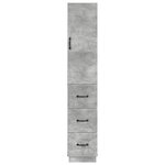 vidaXL Ensemble de Meubles 2 Pièces Gris béton 33 x 34 5 x 87 cm
