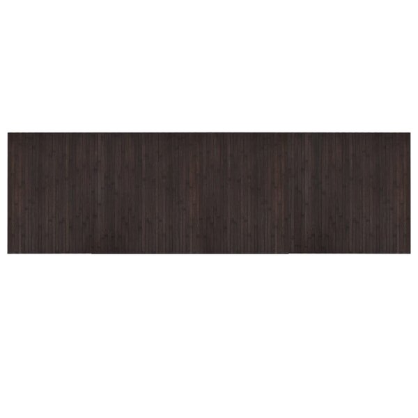 vidaXL Tapis rectangulaire marron foncé 60x200 cm bambou