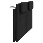 vidaXL Coussin de tête de lit Viana noir 180 cm similicuir