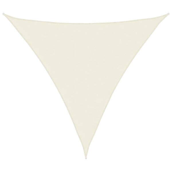 vidaXL Voile de parasol tissu oxford triangulaire 3 6x3 6x3 6 m crème