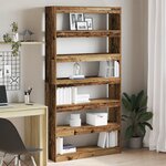 vidaXL Bibliothèque Bois vieilli Bois d'ingénierie 100 x 30 x 198 cm