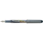 Stylo Plume Jetable V-Pen SILVER Pointe Moyenne Noir x 12 PILOT