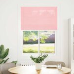 vidaXL Store plissé rose 85x100 cm largeur du tissu 84 4 cm polyester