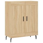 vidaXL Buffet haut Chêne sonoma 69 5x34x180 cm Bois d'ingénierie