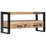 vidaXL Meuble TV 100x30x45 cm Bois de manguier massif