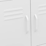 vidaXL Armoire de rangement Blanc 60x35x56 cm Acier