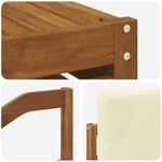 vidaXL Ensemble de canapés d'extérieur 8 pc Naturel et Crème