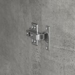 vidaXL Buffet Gris béton MDF finition effet béton Standard Portes