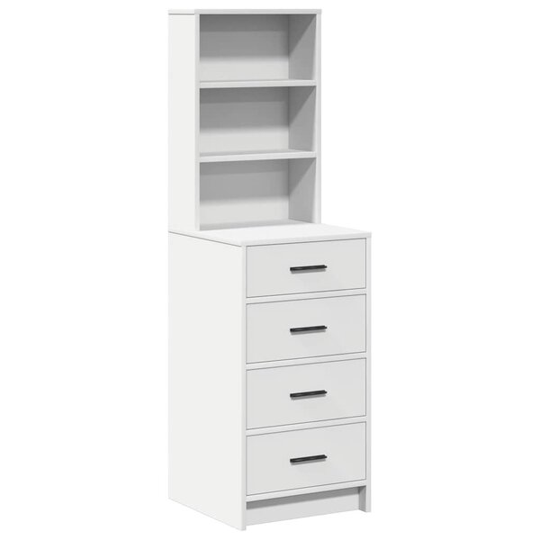 vidaXL Haut Armoire Blanc 40 x 41 x 135 cm Bois d'ingénierie