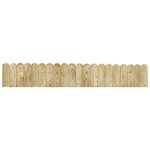 vidaXL Rouleaux de bordure 3 Pièces 120 cm bois de pin imprégné