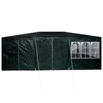 vidaXL Tente de fête avec 10 parois latérales vertes 6x4 m PE