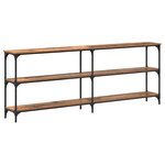 vidaXL Table console avec étagère Bois Ancien 200 x 29 x 75 cm