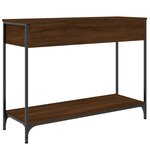 vidaXL Table console chêne marron 100x34 5x75 cm bois d'ingénierie