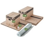 Pack and Move - Kit déménagement économique + 1 adhésif offert