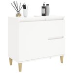 vidaXL Armoire de salle de bain blanc 65x33x60 cm bois d'ingénierie