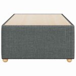 vidaXL Cadre de lit sans matelas gris foncé 100x200 cm tissu